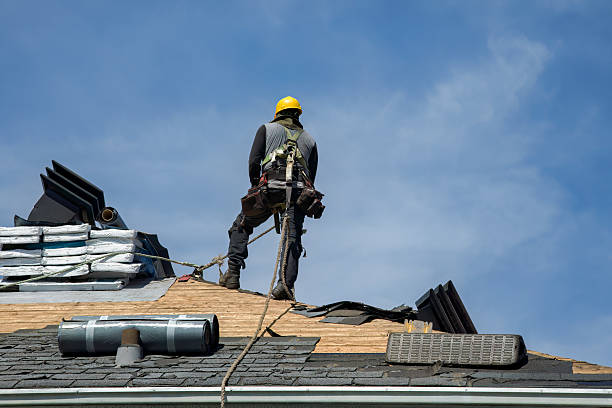 Professional Gutter Installation technician working in Cranberry, PA
